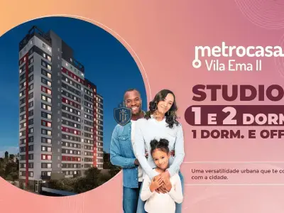 Apartamento com 2 quartos em Vila Ema
