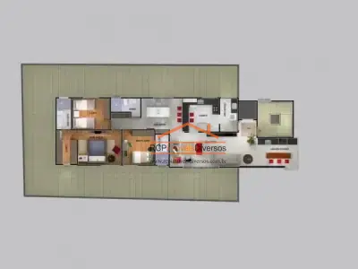 Apartamento com 3 quartos em Novo Eldorado