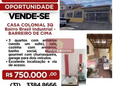 Casa com 3 quartos em Brasil Industrial (Barreiro)