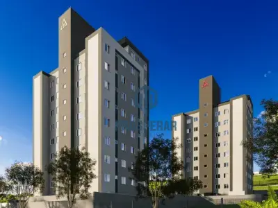 Apartamento com 2 quartos em Centro, Santa Luzia - 44m²