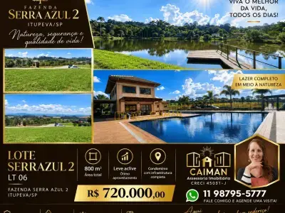 Lote em Condomínio com 0 quartos em Residencial Fazenda Serra Azul