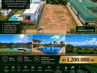 Lote em Condomínio com 0 quartos em Residencial Fazenda Serra Azul 2