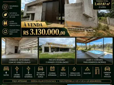 Casa de Condomínio com 4 quartos em Residencial Terras Do Alvorada