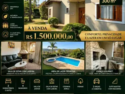 Casa de Condomínio com 3 quartos em Residencial Jardim Ribeirao 2