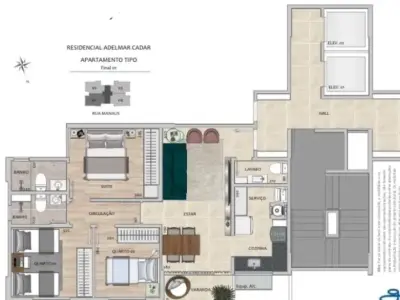 Apartamento com 3 quartos em São Lucas, Belo Horizonte - 74m²