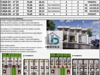 Casa Geminada com 2 quartos em Piratininga (Venda Nova)