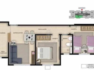 Apartamento com 2 quartos em Presidente Roosevelt